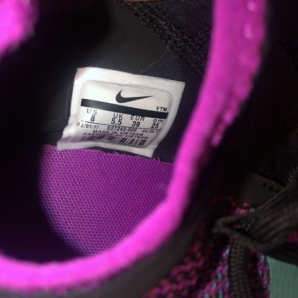 Nike Dual Racer Knit Womens Running Shoes Size 8‎ Sneakers Fuschia - Picture 4 of 10